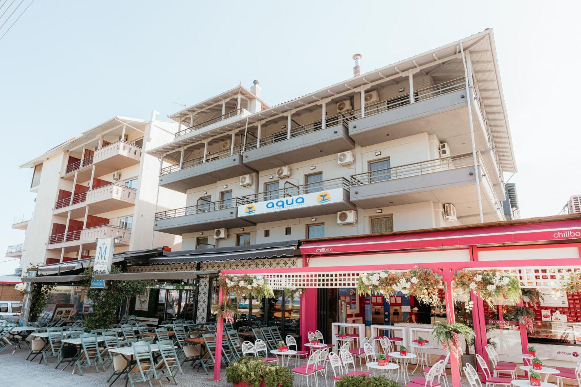 Aqua Beachfront Elegant Hotel Olympiakí Aktí Exterior foto